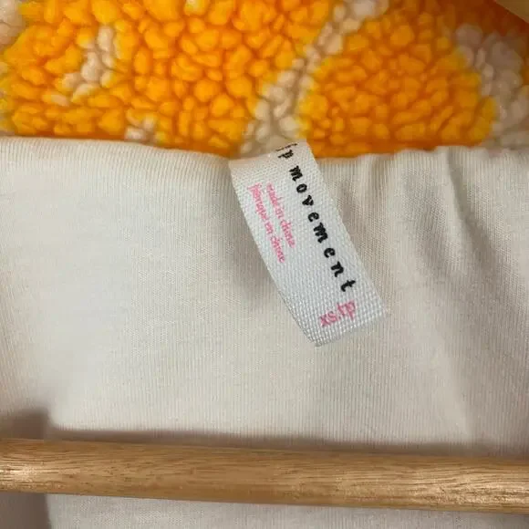 FP Movement - Free People Hit The Slopes Printed Fleece Jacket - Marigold - XS - Picture 11 of 11
